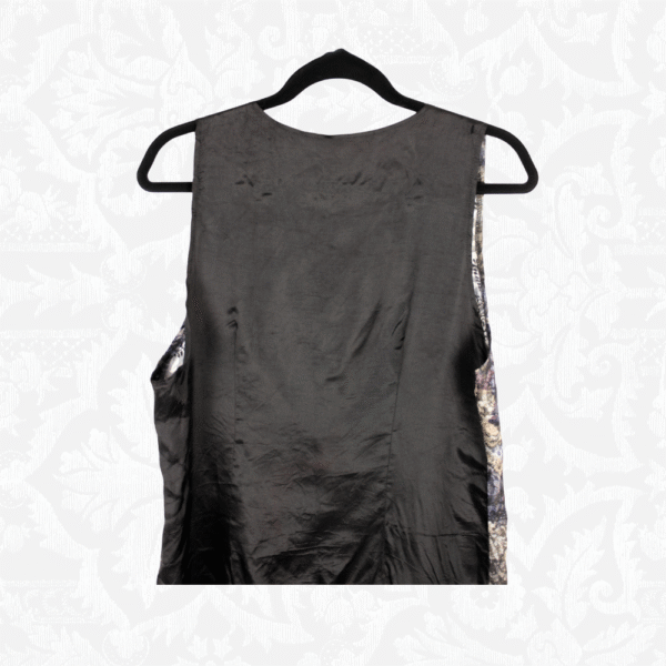 Chaleco flores vintage