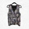 Chaleco flores vintage