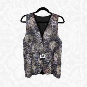 Chaleco flores vintage